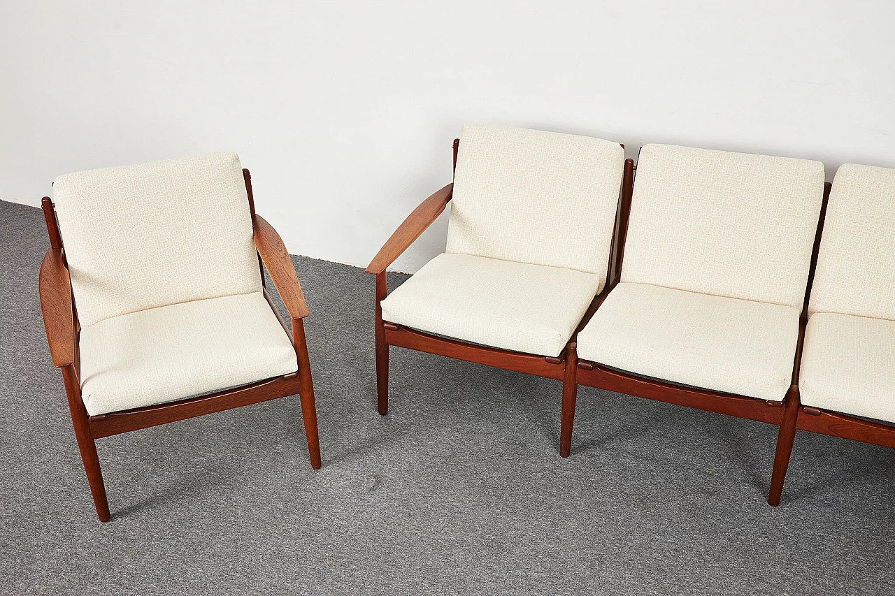 Sofa and pair of armchairs by Arne Vodder for Glostrup, 1960s 3