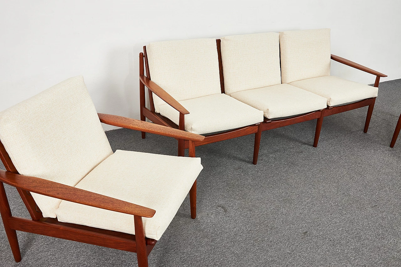 Sofa and pair of armchairs by Arne Vodder for Glostrup, 1960s 5