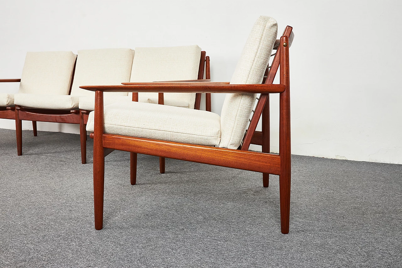 Sofa and pair of armchairs by Arne Vodder for Glostrup, 1960s 6