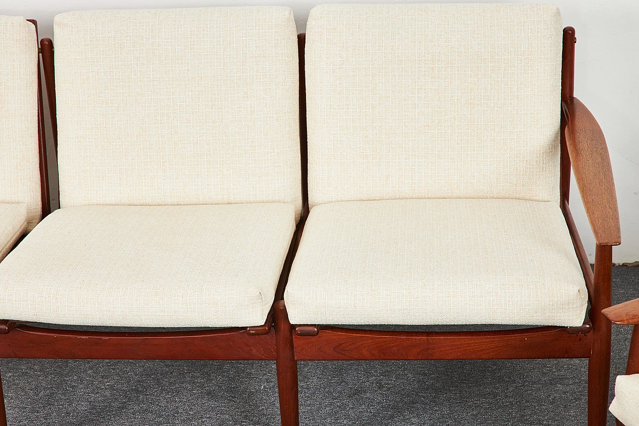 Sofa and pair of armchairs by Arne Vodder for Glostrup, 1960s 7