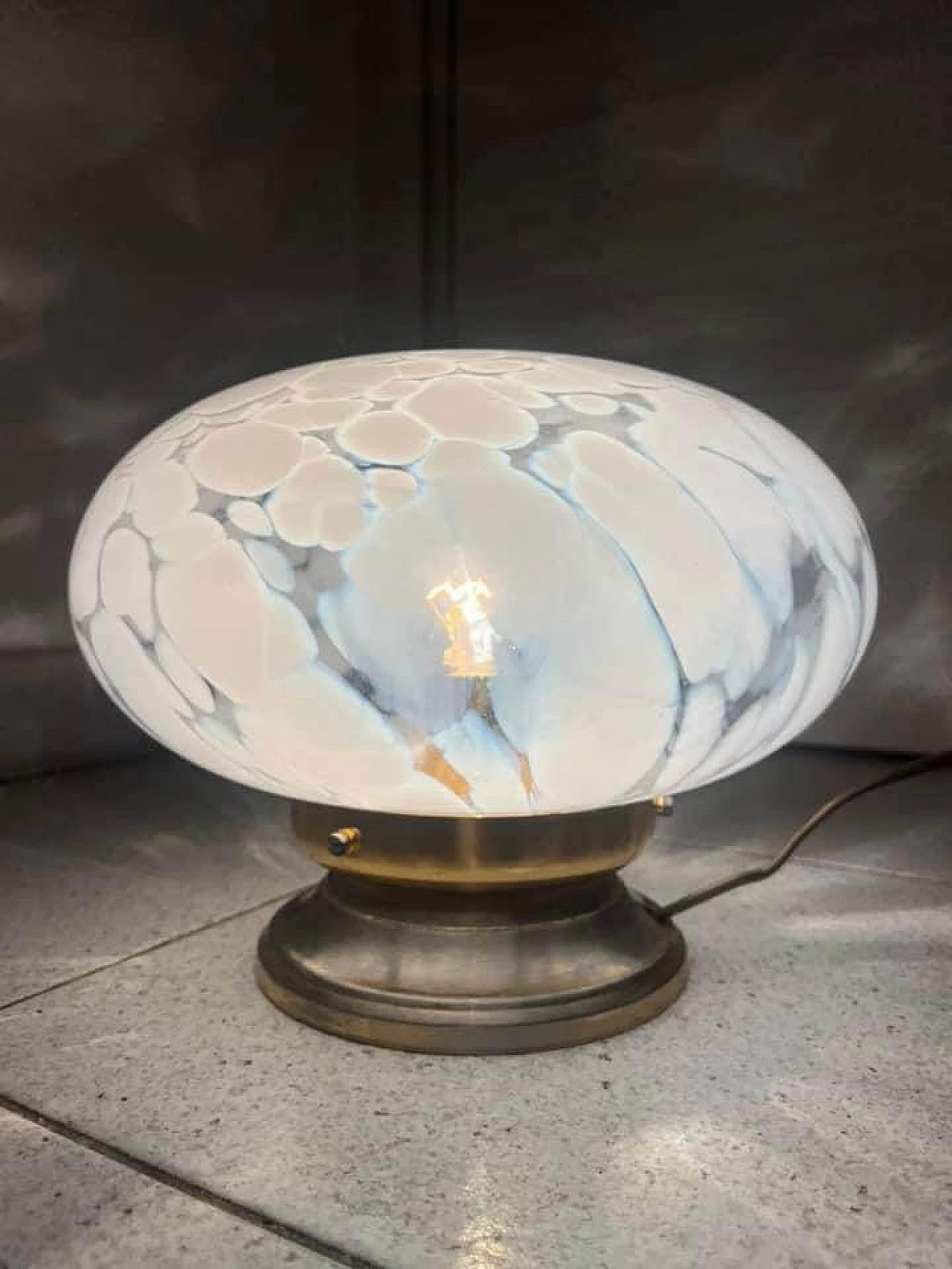 Glass table lamp, 1960s 2