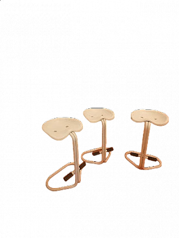 3 Tractor stools by Rodney Kinsman for Bieffeplast, 1970s