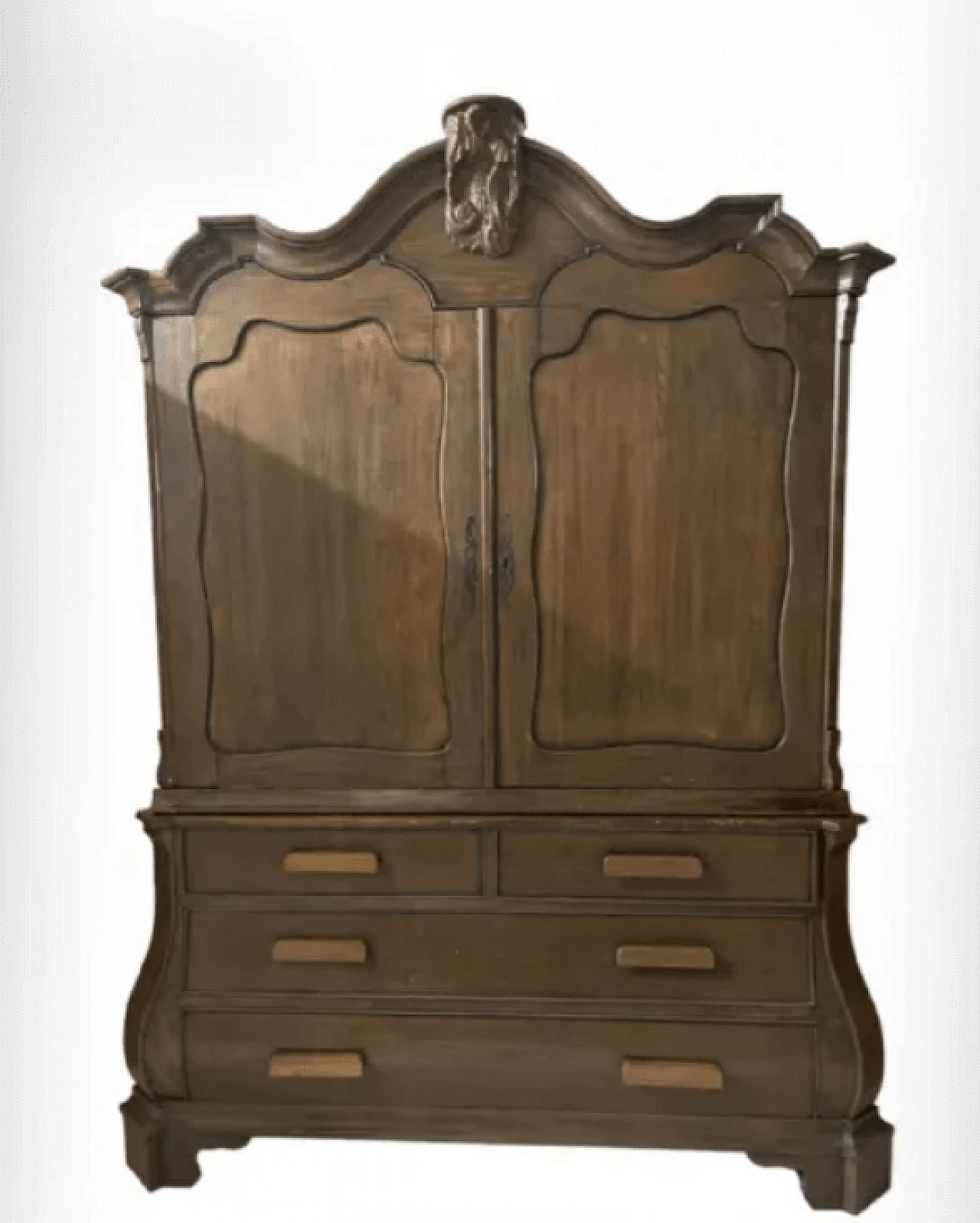 Credenza in noce massiccio, metà '900 1