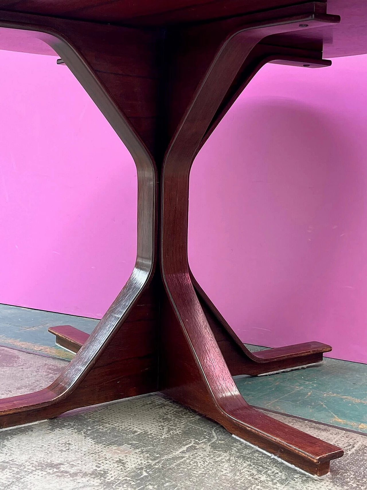 Rosewood table by Gianfranco Frattini for Bernini, mid-20th century 6