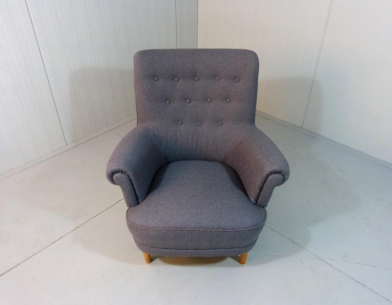 Hemmakväll armchair by Carl Malmsten for AB O.H. Sjögren, 1980s 4