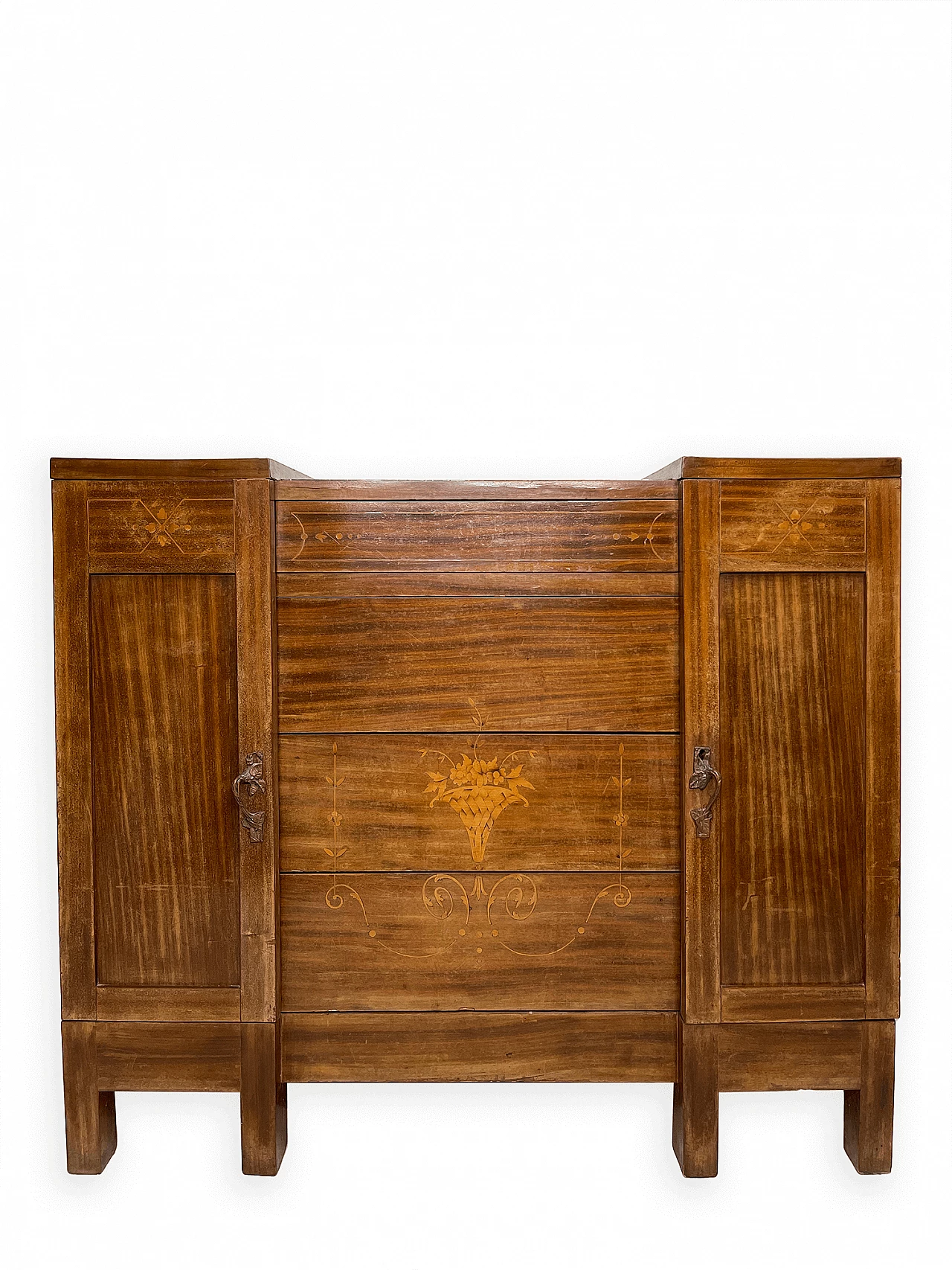 Art Deco walnut and marble chest of drawers, 1935 1