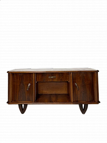 Florentine Art Deco wood sideboard, 1940s