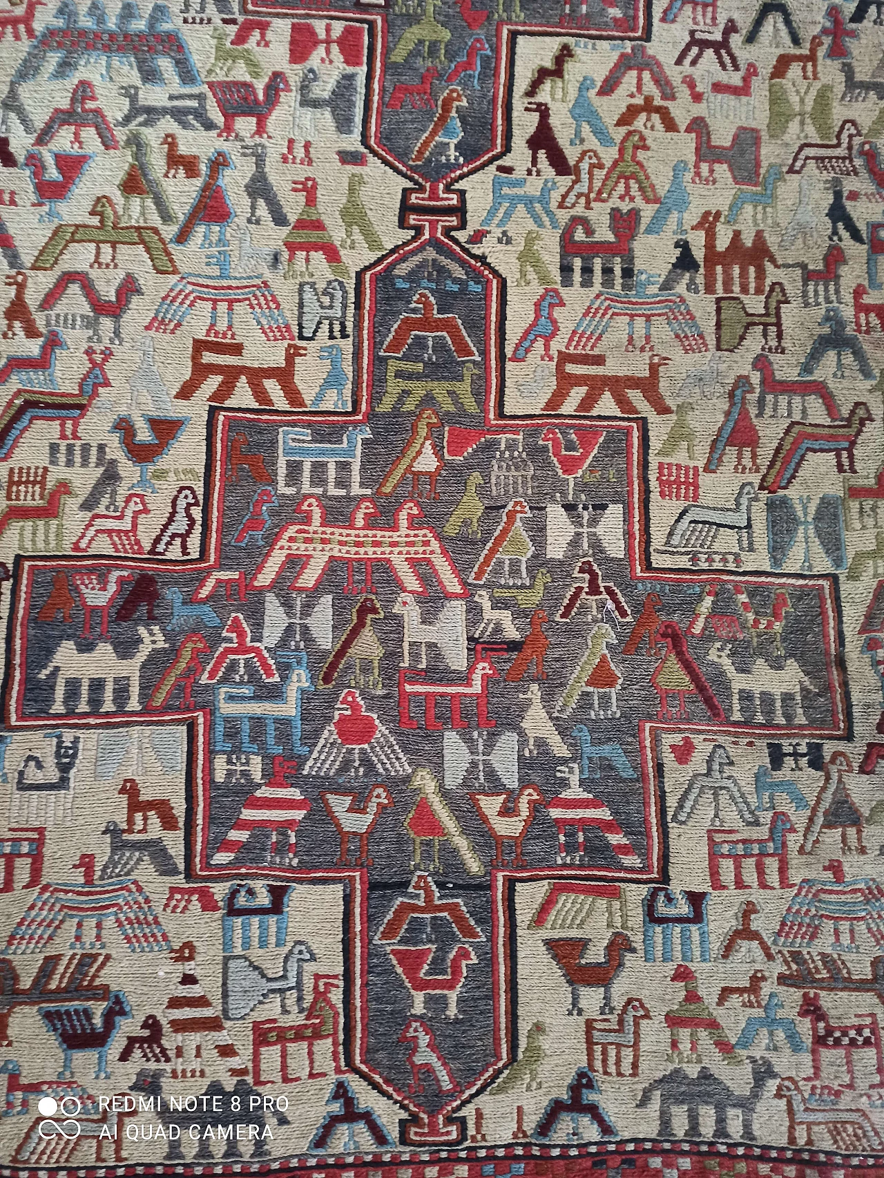 Iranian wool Sumak rug, late 19th century 6