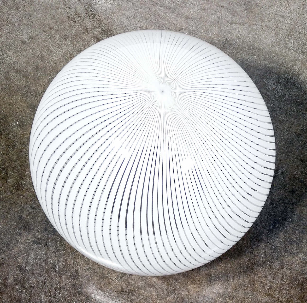 Lampadario Tessuto in vetro di Murano di Ludovico Diaz Des Santillana per Venini, anni '70 7