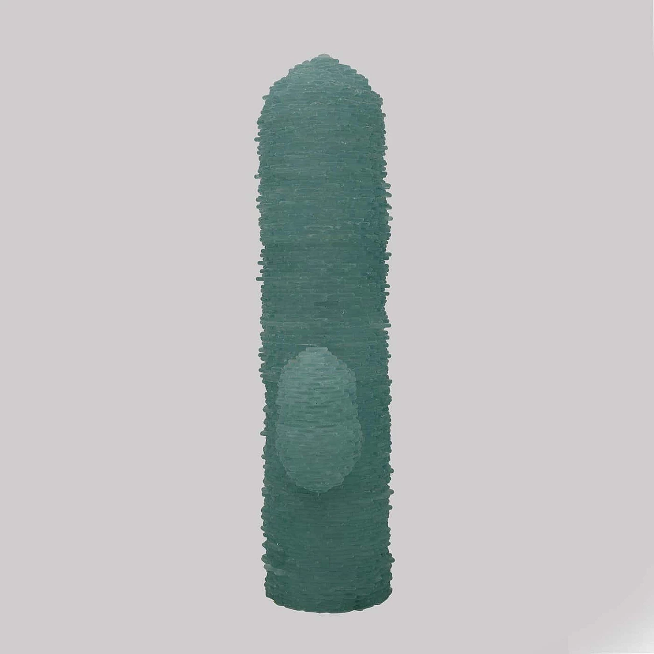 Cactus floor lamp in aqua green Murano glass by Poliarte, 1970s 6