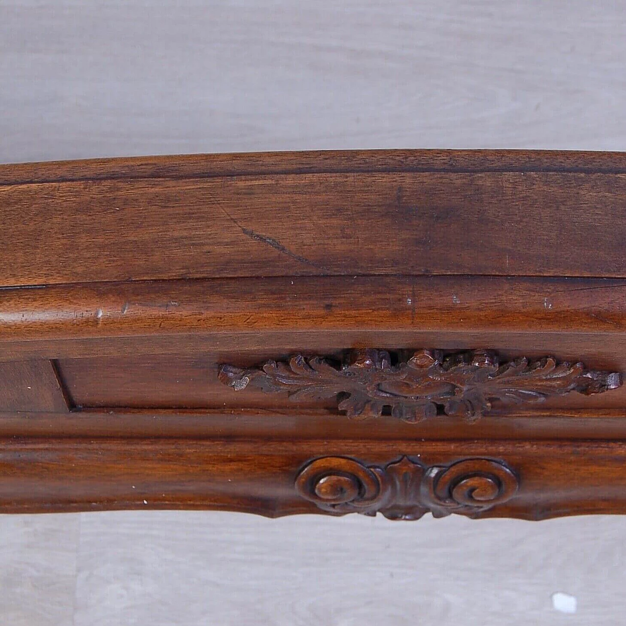 Carved wooden double bed, early 20th century 14