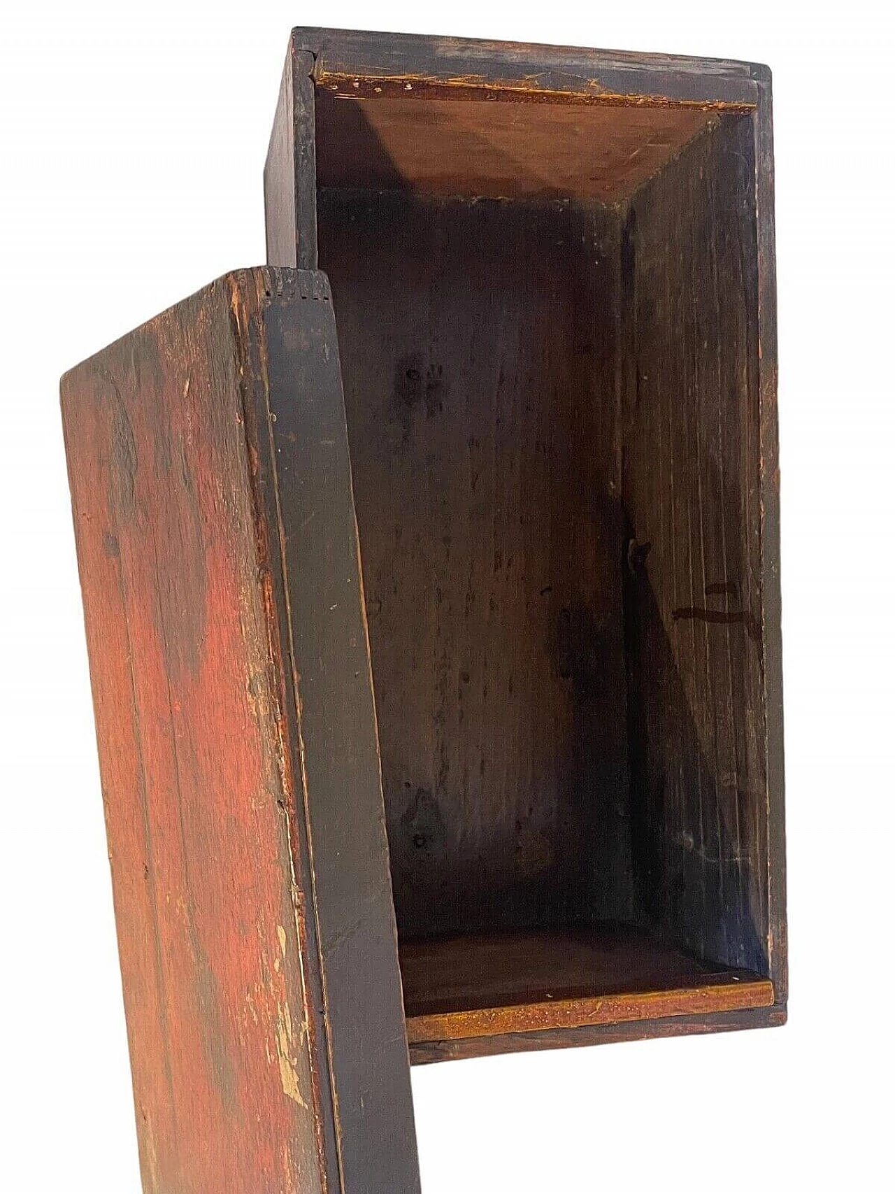 Scatola in legno orientale decorata a mano, fine '800 8