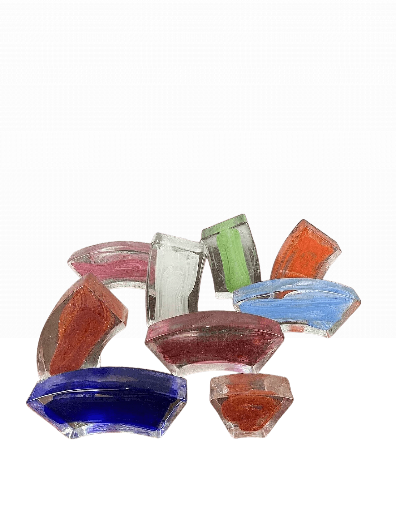 Murano glass bricks in various colours and sizes, 1990s 14