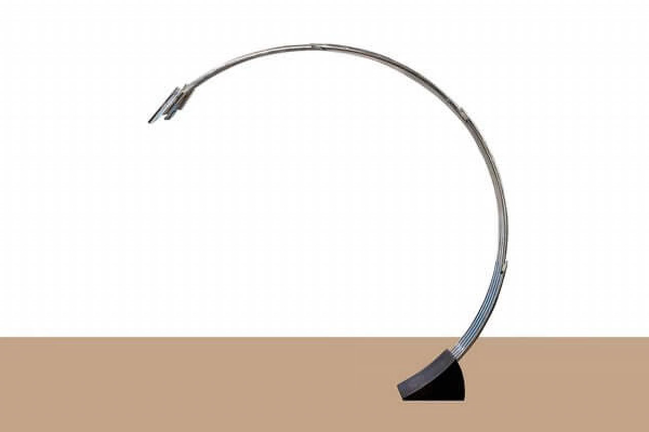 Steel and cast iron floor Lamp by Francesco Fois for Reggiani, 1960s 1