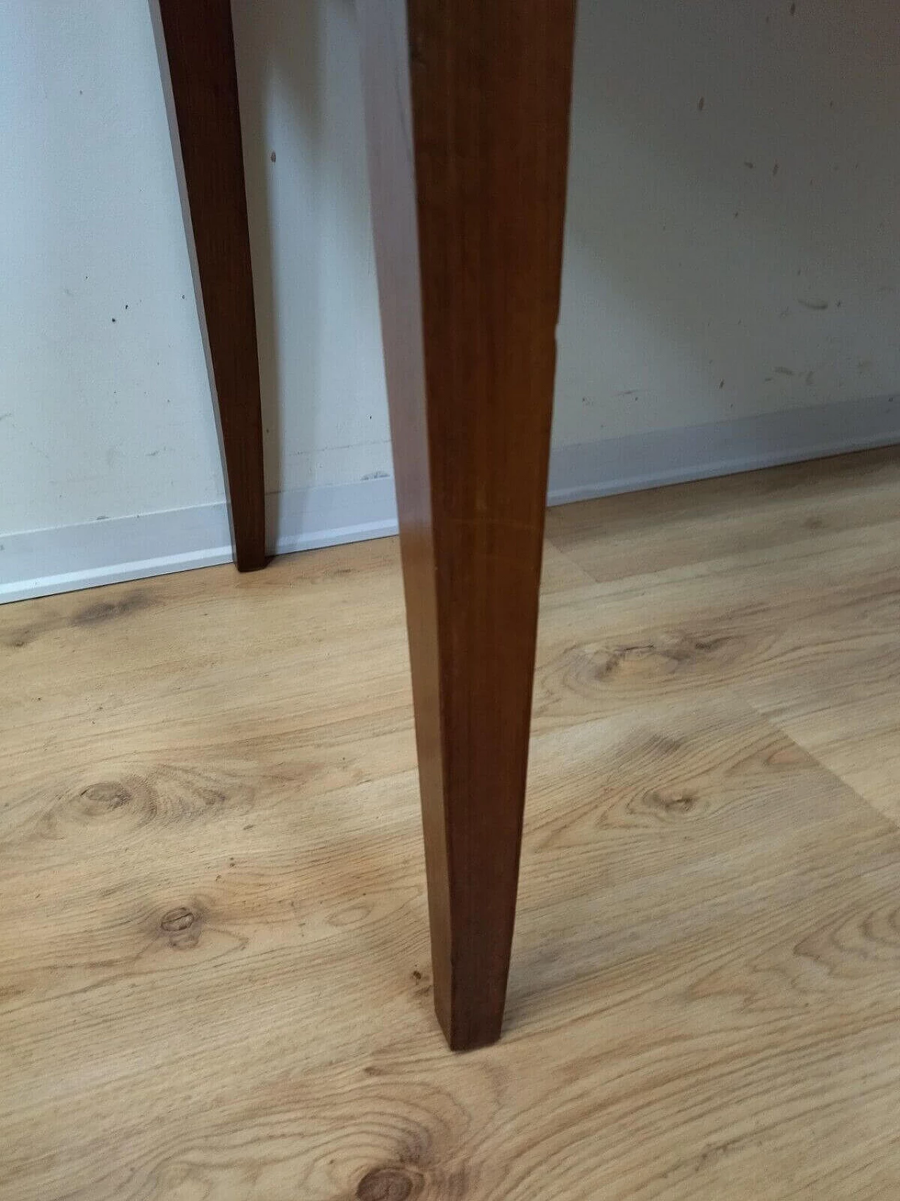 Directoire walnut table with drawer, late 18th century 5