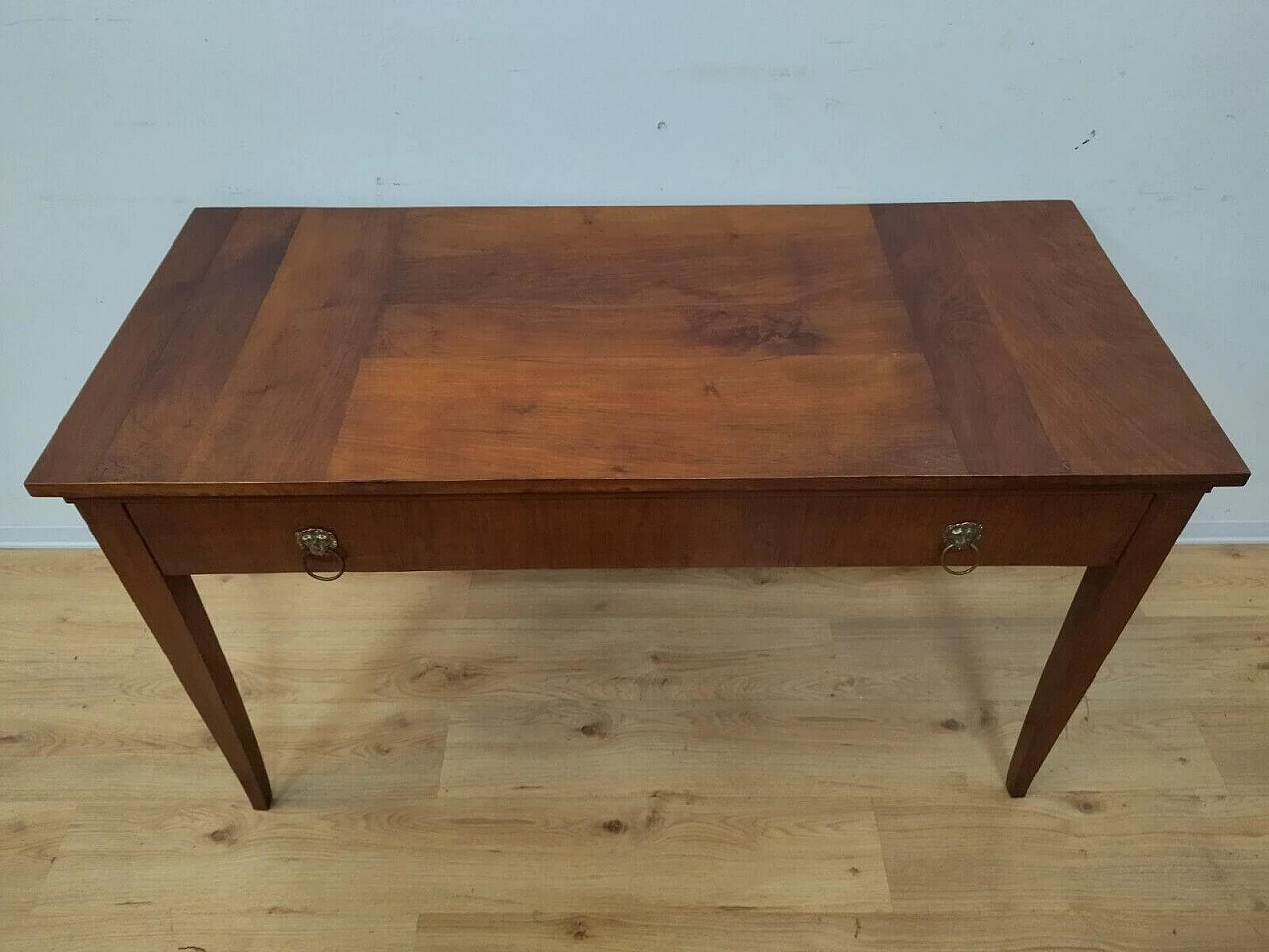 Directoire walnut table with drawer, late 18th century 8