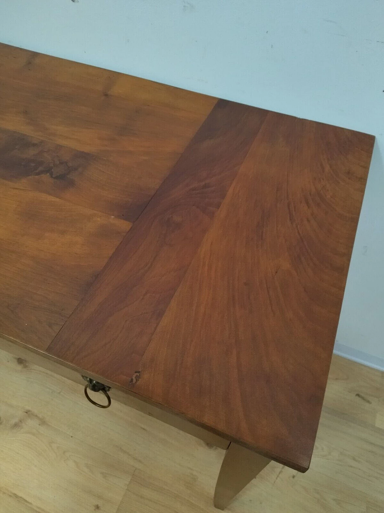 Directoire walnut table with drawer, late 18th century 9