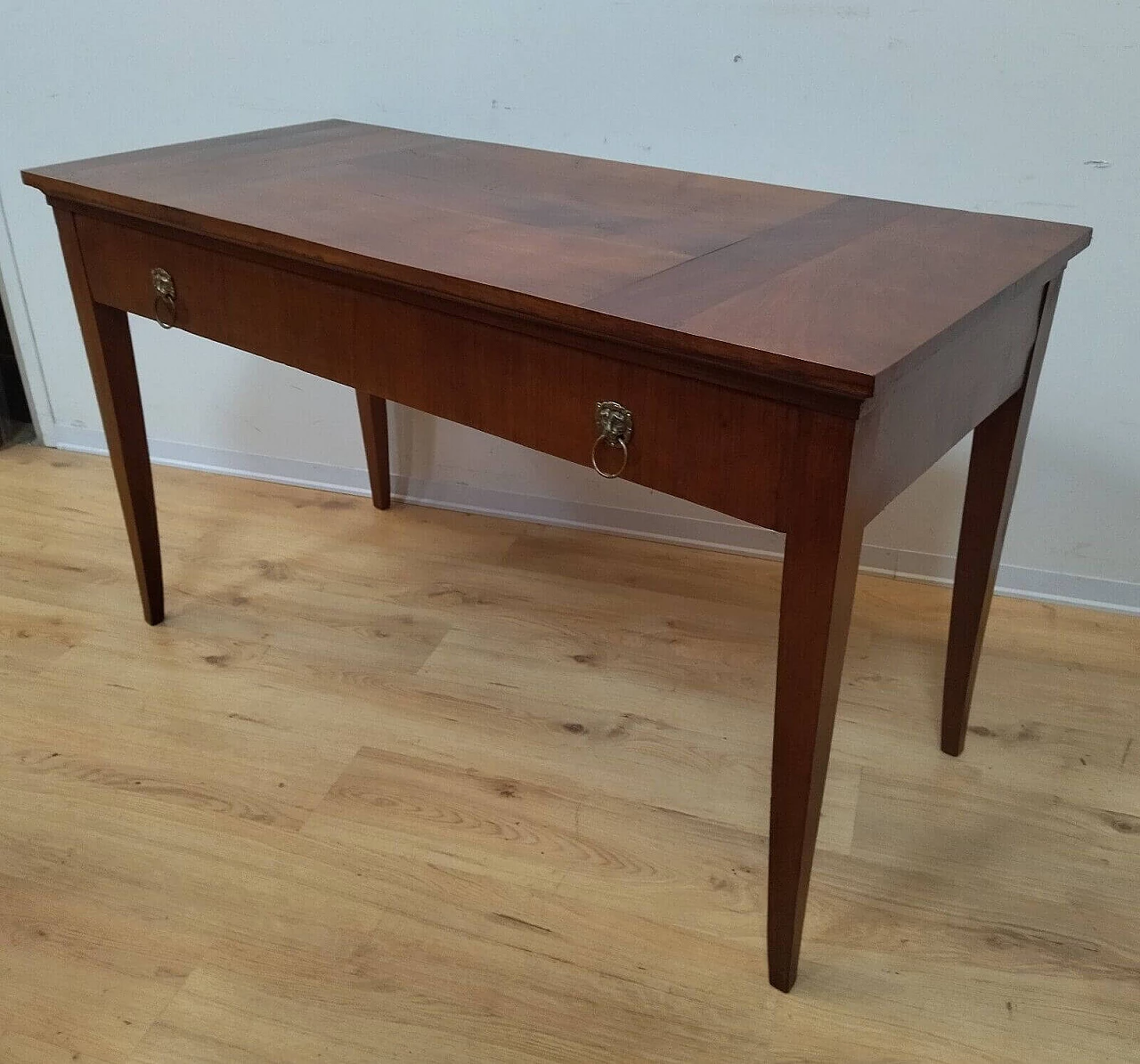 Directoire walnut table with drawer, late 18th century 14