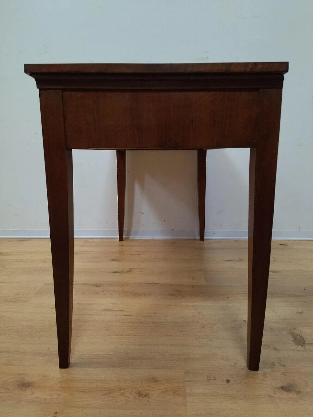 Directoire walnut table with drawer, late 18th century 16