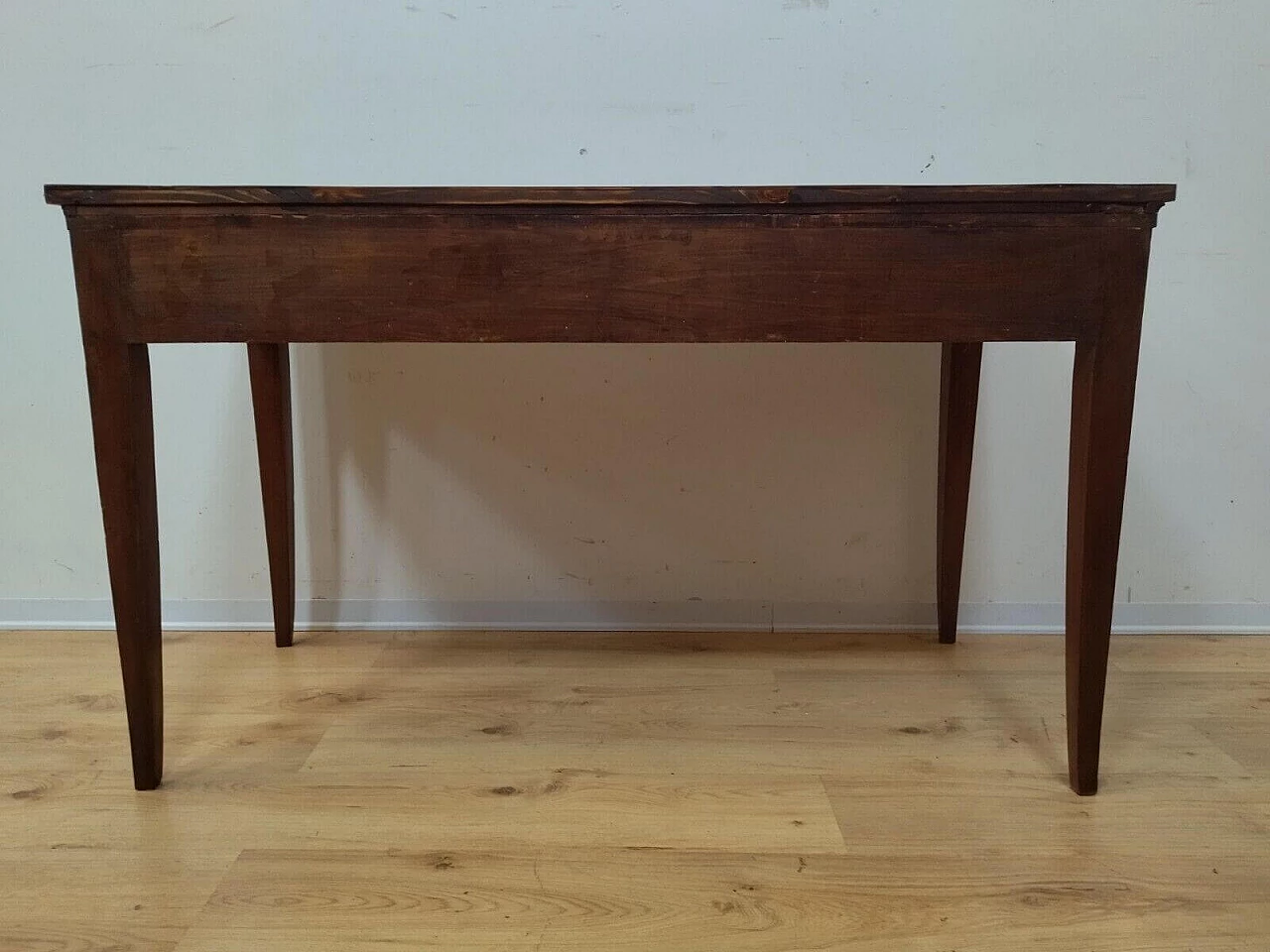 Directoire walnut table with drawer, late 18th century 17