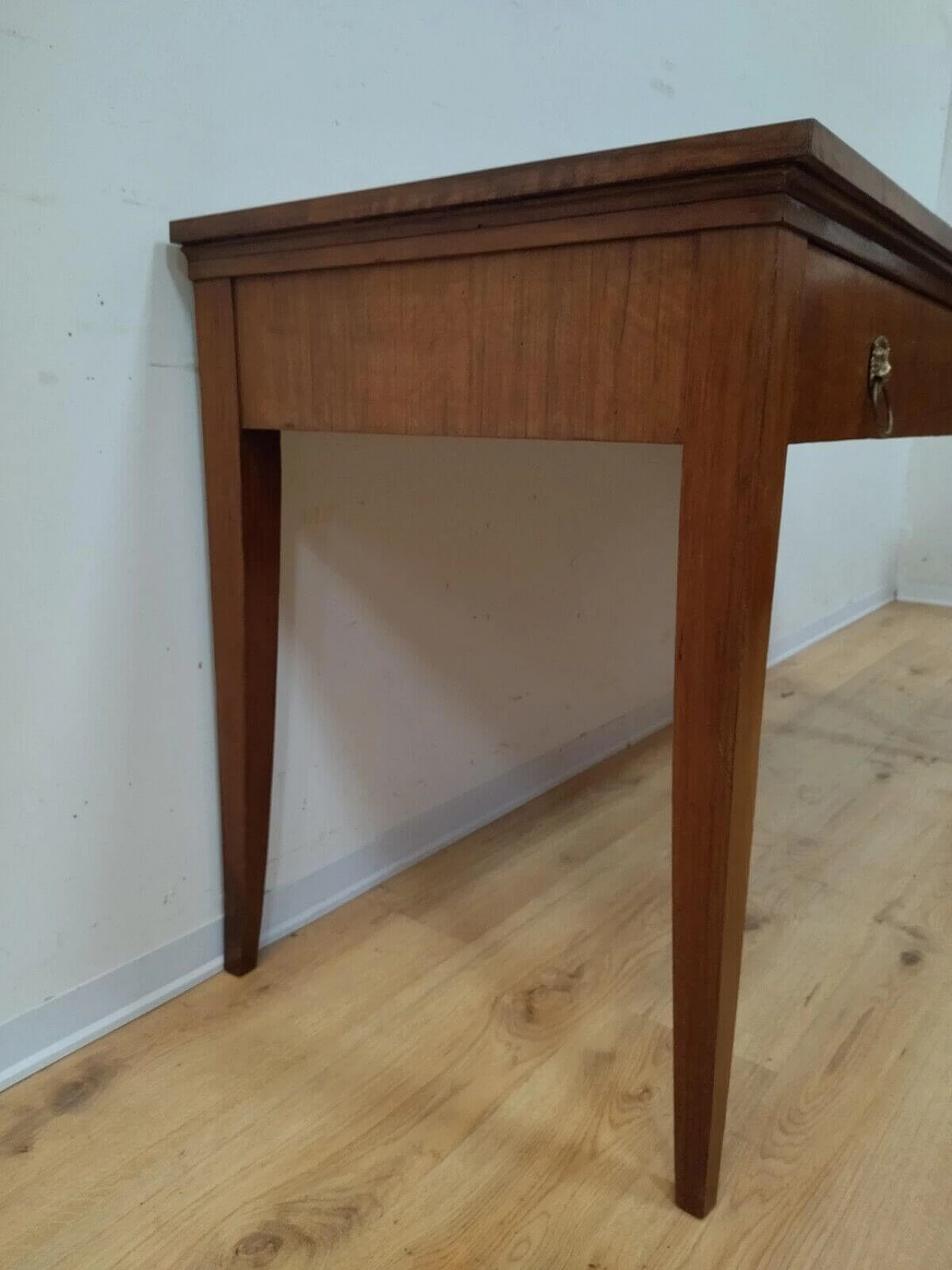 Directoire walnut table with drawer, late 18th century 19