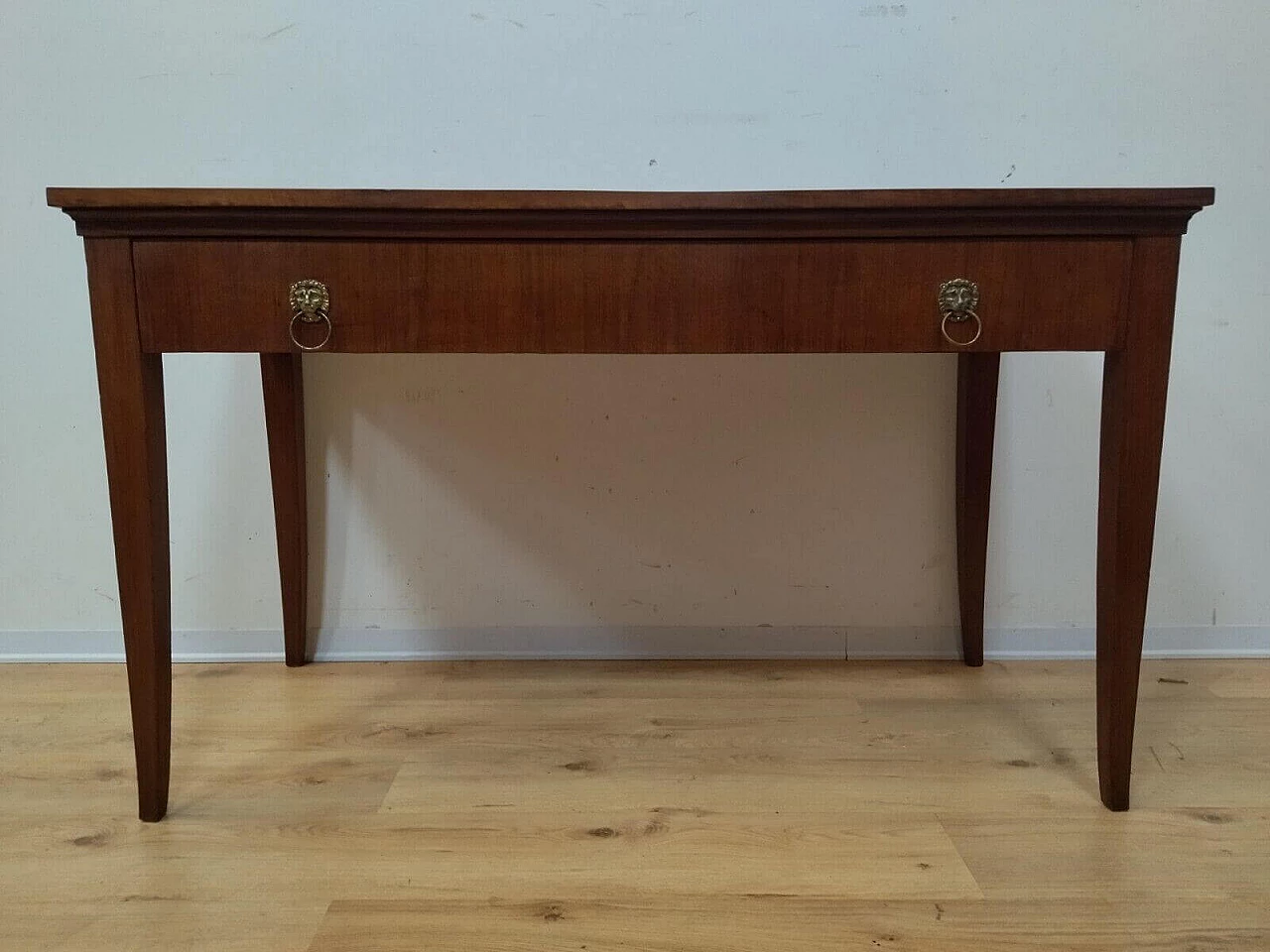 Directoire walnut table with drawer, late 18th century 20