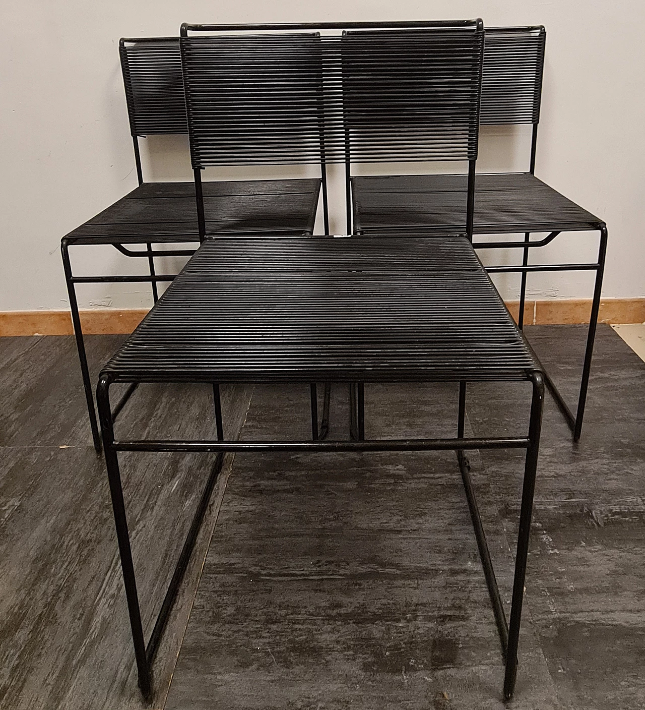 3 Spaghetti chairs by Giandomenico Belotti for Fly Line, 1970s 1