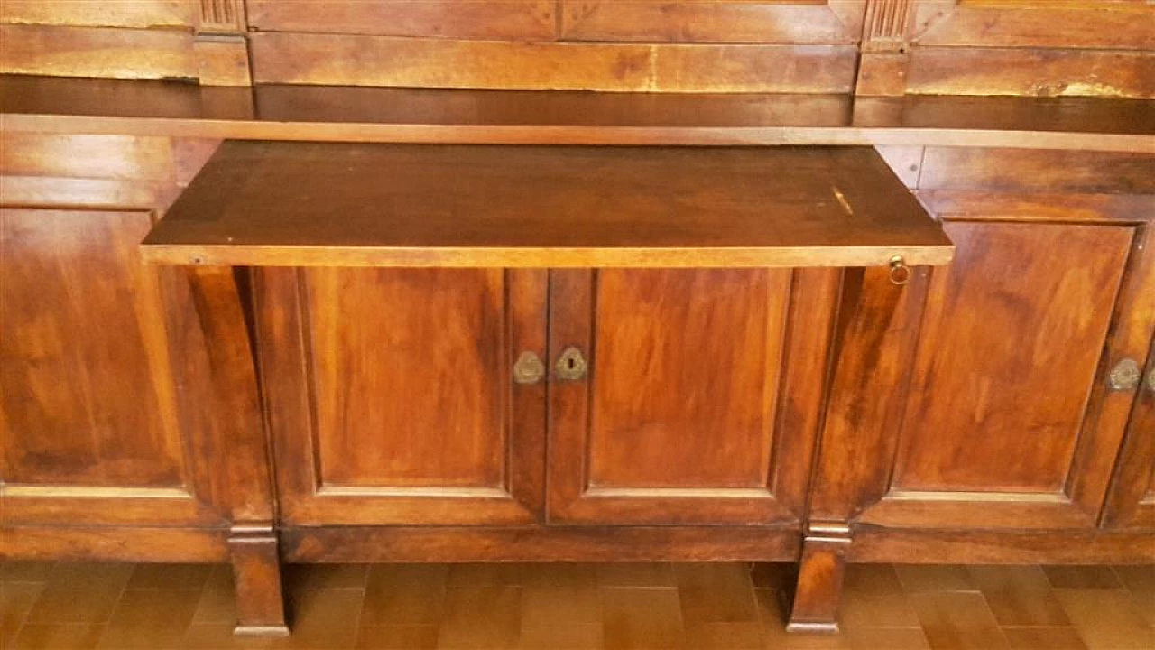 Walnut bookcase in Louis XVI style, 19th century 4