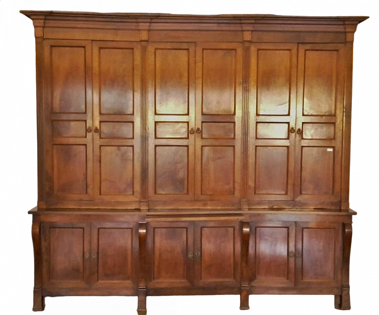 Walnut bookcase in Louis XVI style, 19th century 8