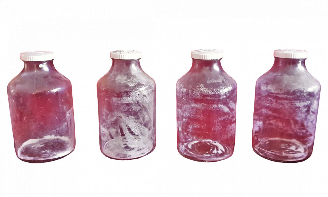 4 Bristol glass jars, early 20th century 6