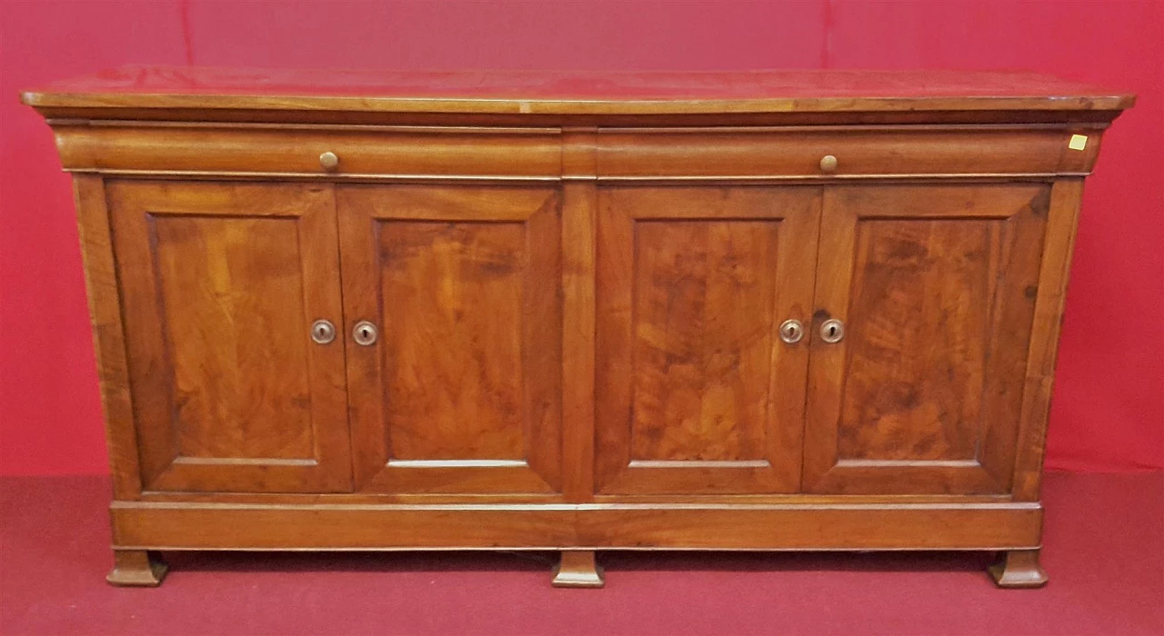 Walnut sideboard with four doors, mid-19th century 1