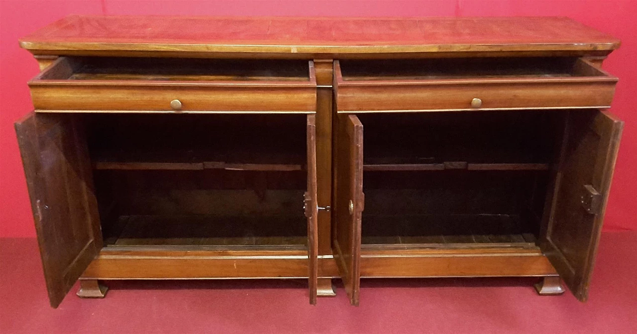 Walnut sideboard with four doors, mid-19th century 6