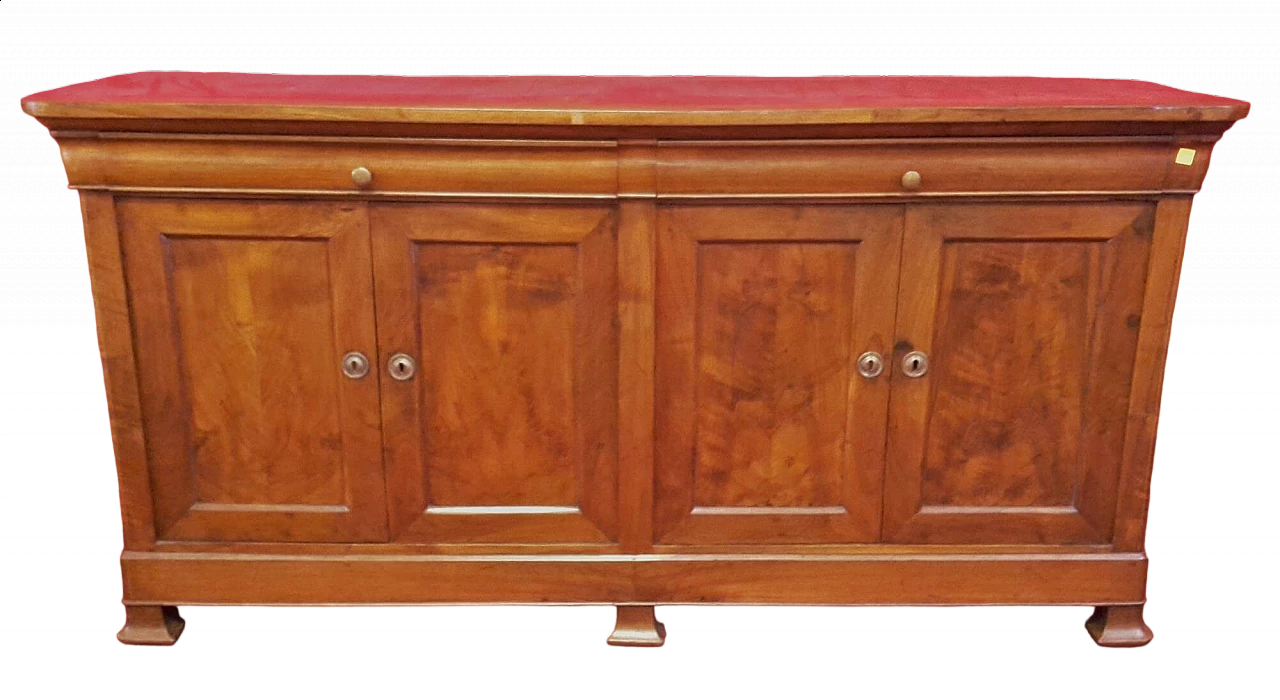 Walnut sideboard with four doors, mid-19th century 11