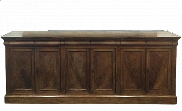 Louis Philippe mahogany sideboard with six doors, 19th century