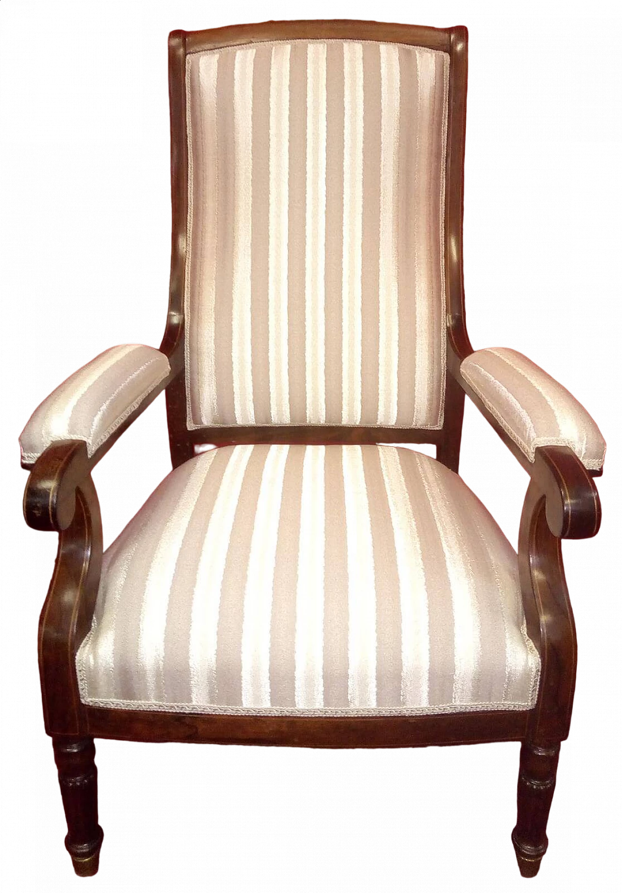 Rosewood armchair with turned feet, second half of the 19th century 9