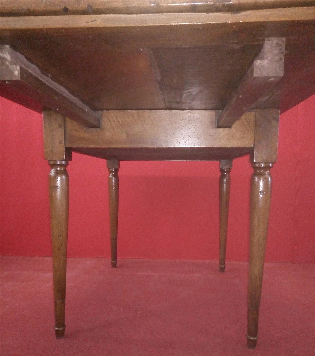 Extending walnut table, first half of 19th century 6