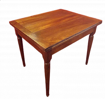 Extending walnut table, first half of 19th century