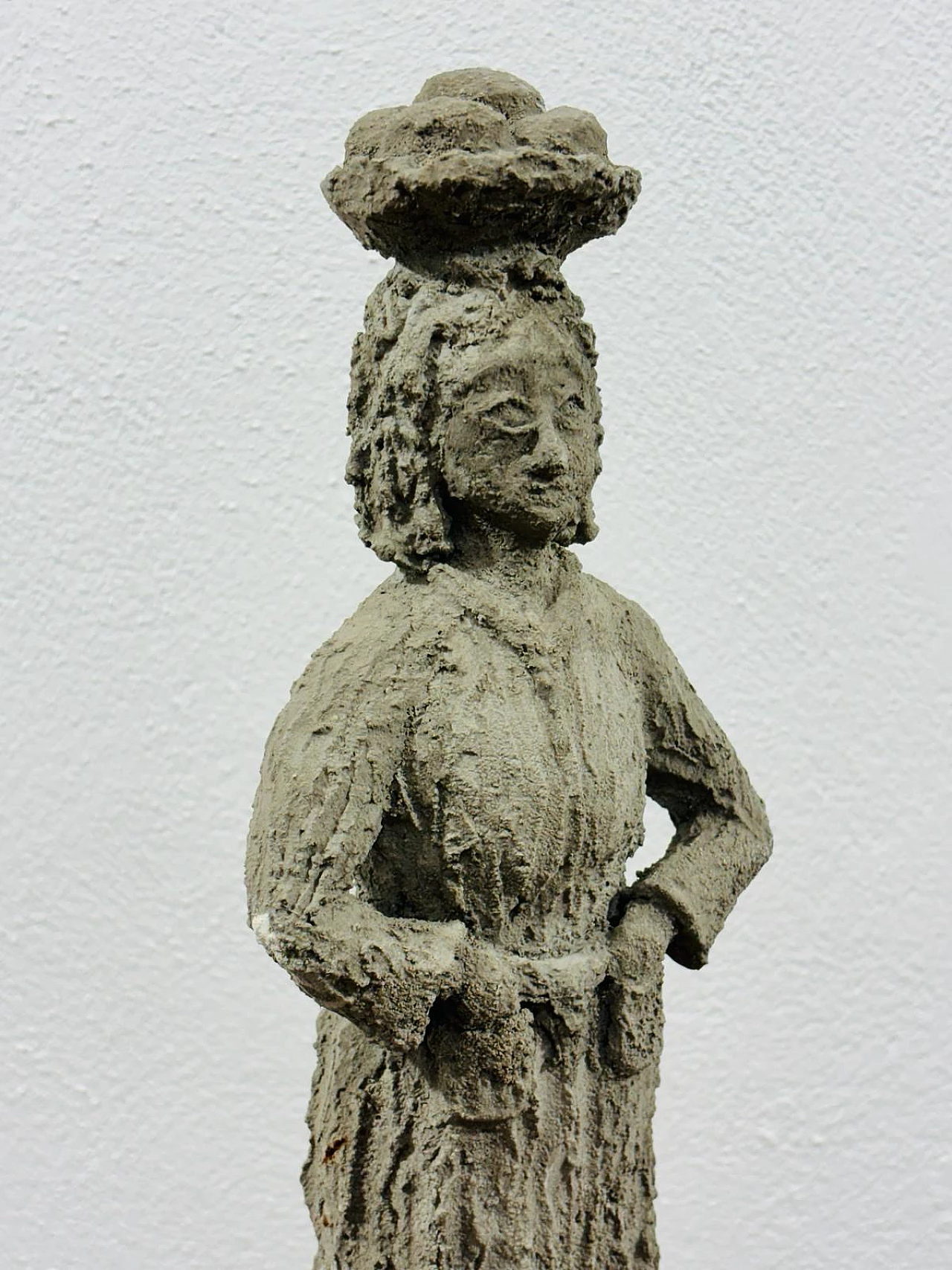 Asian woman, stone sculpture, 1960s 1