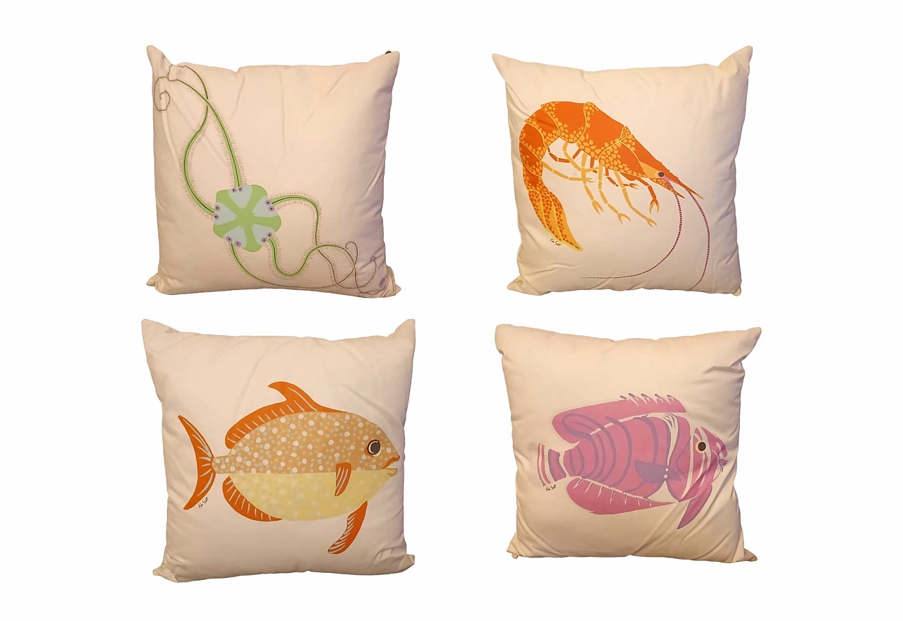 4 Cushions in maritime style by Ken Scott for Primalinea, 2000s 11