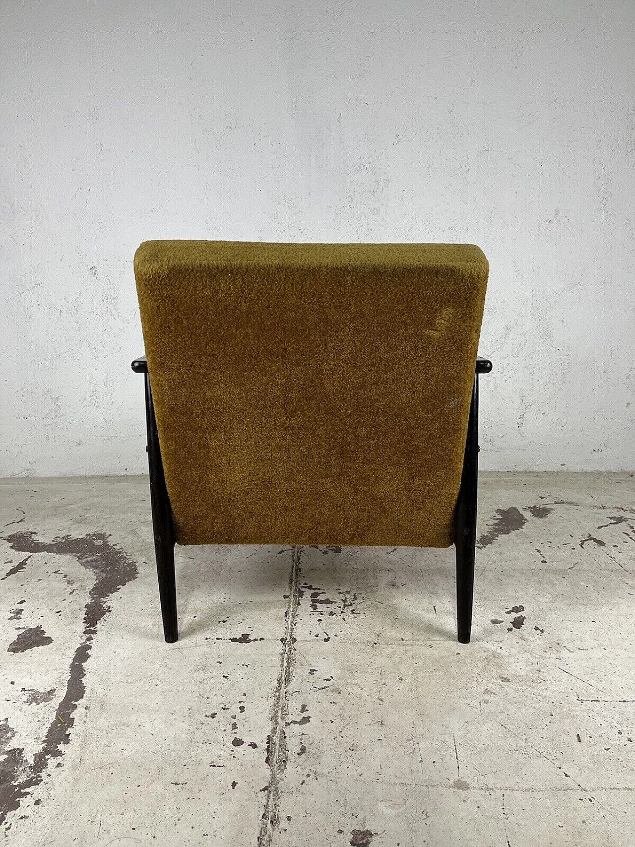 Swedish armchair in wood and fabric, 1960s 13