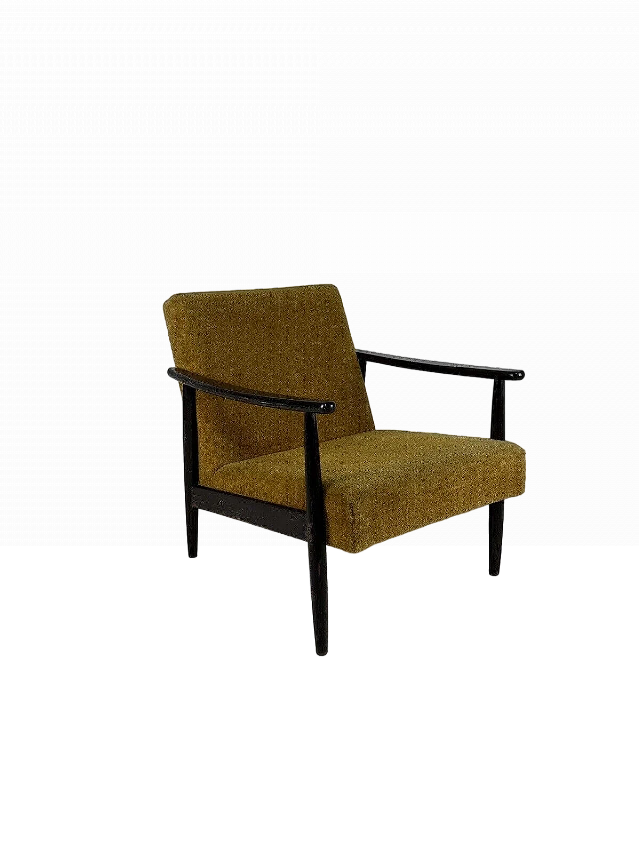 Swedish armchair in wood and fabric, 1960s 14