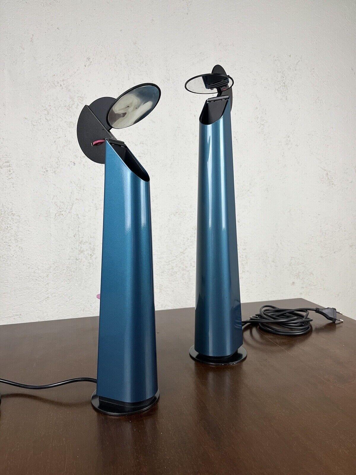 Pair of Gibigiana lamps by Achille Castiglioni for Flos, 1980s 