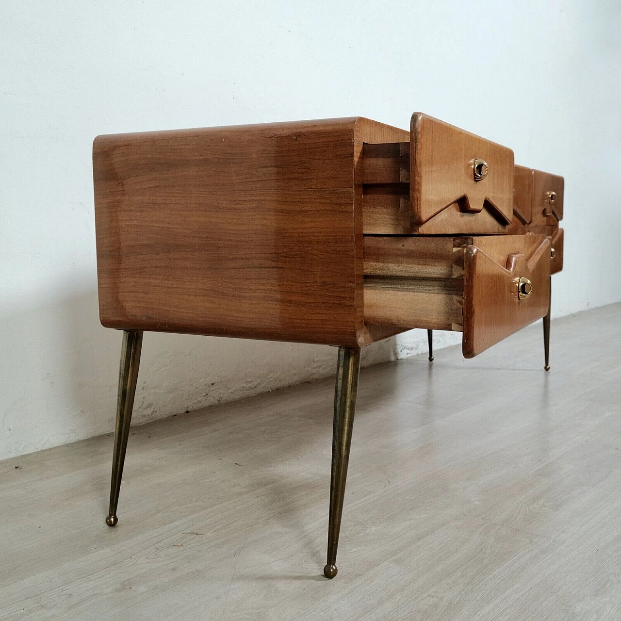 Solid wood sideboard in the style of Ico Parisi, 1950s 4