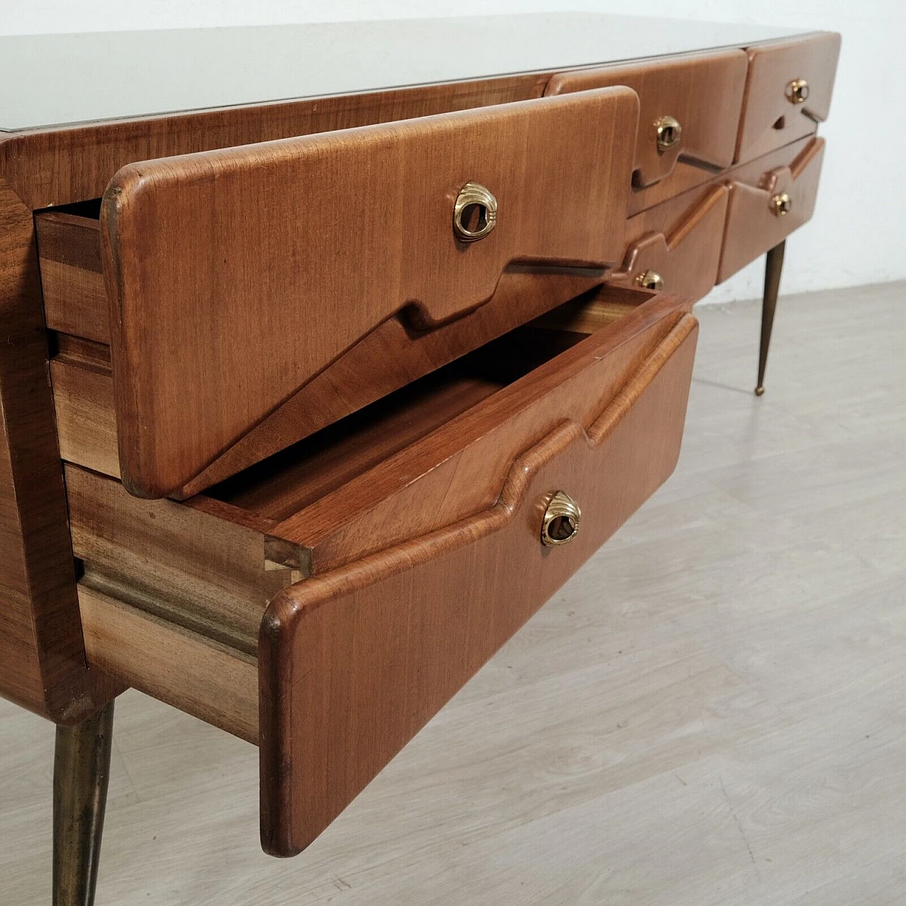 Solid wood sideboard in the style of Ico Parisi, 1950s 7