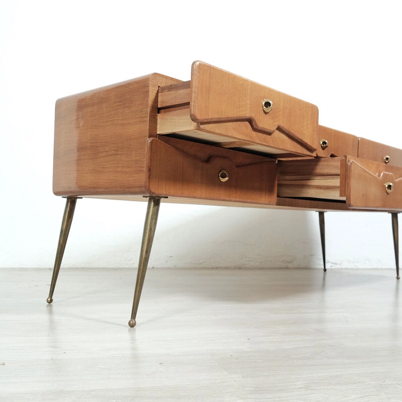 Solid wood sideboard in the style of Ico Parisi, 1950s 11