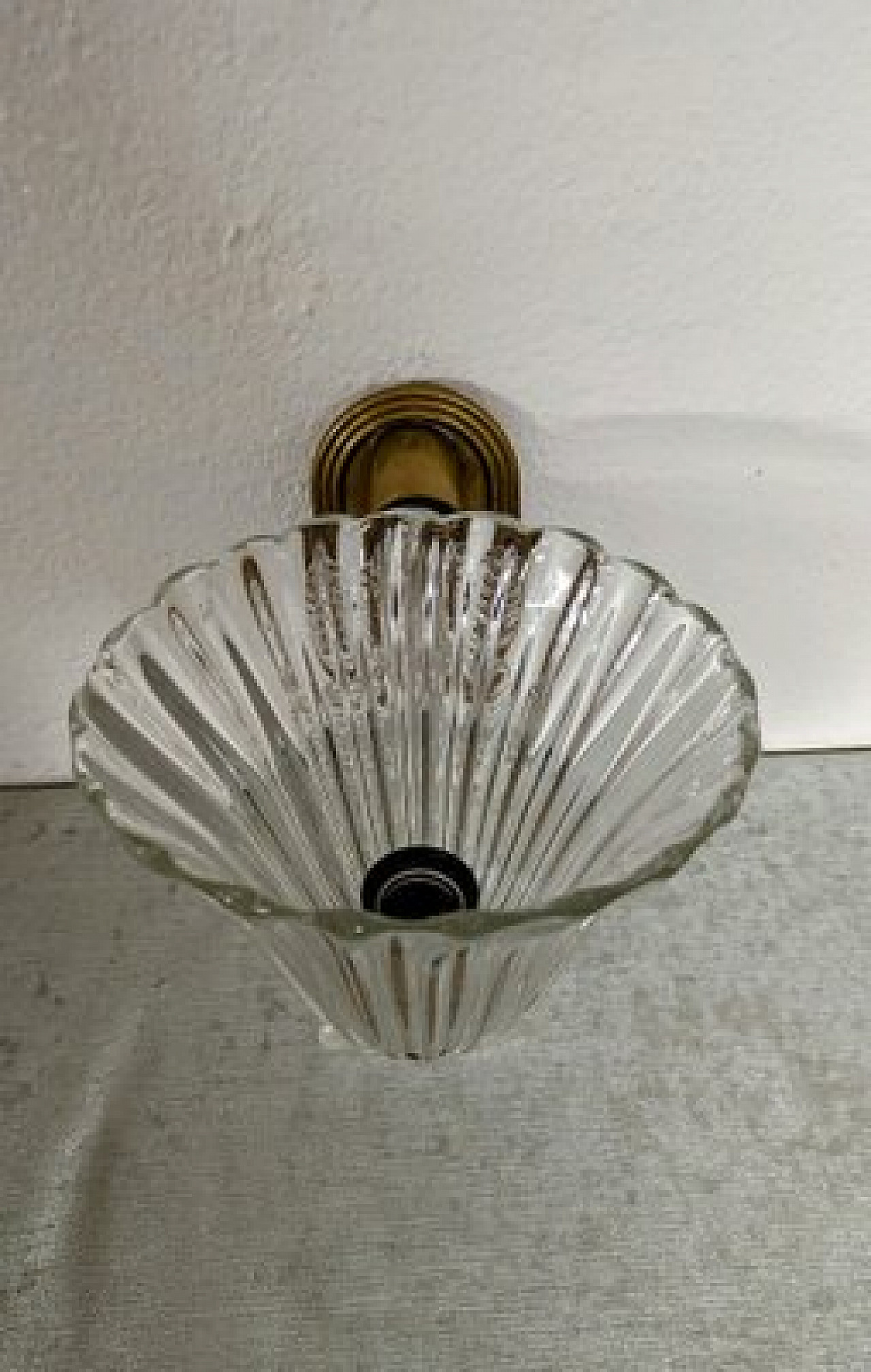 Glass wall lamp attributed to Barovier, 1940s 5