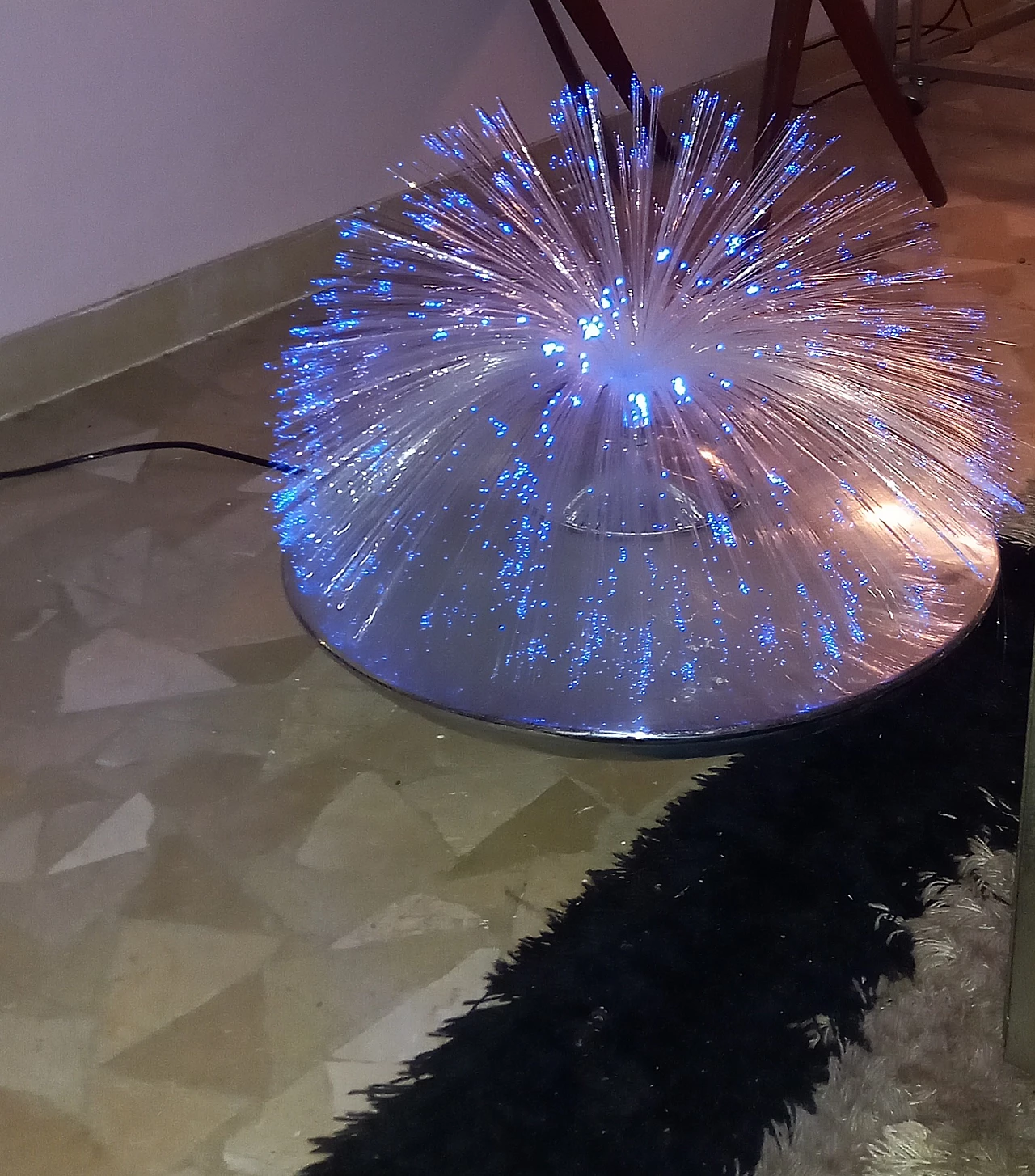 Fiber optic table lamp by Caprara, 1970s 12