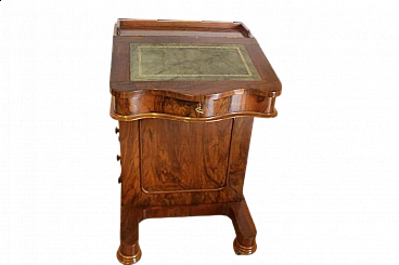 Davenport Victorian walnut writing desk, 19th century