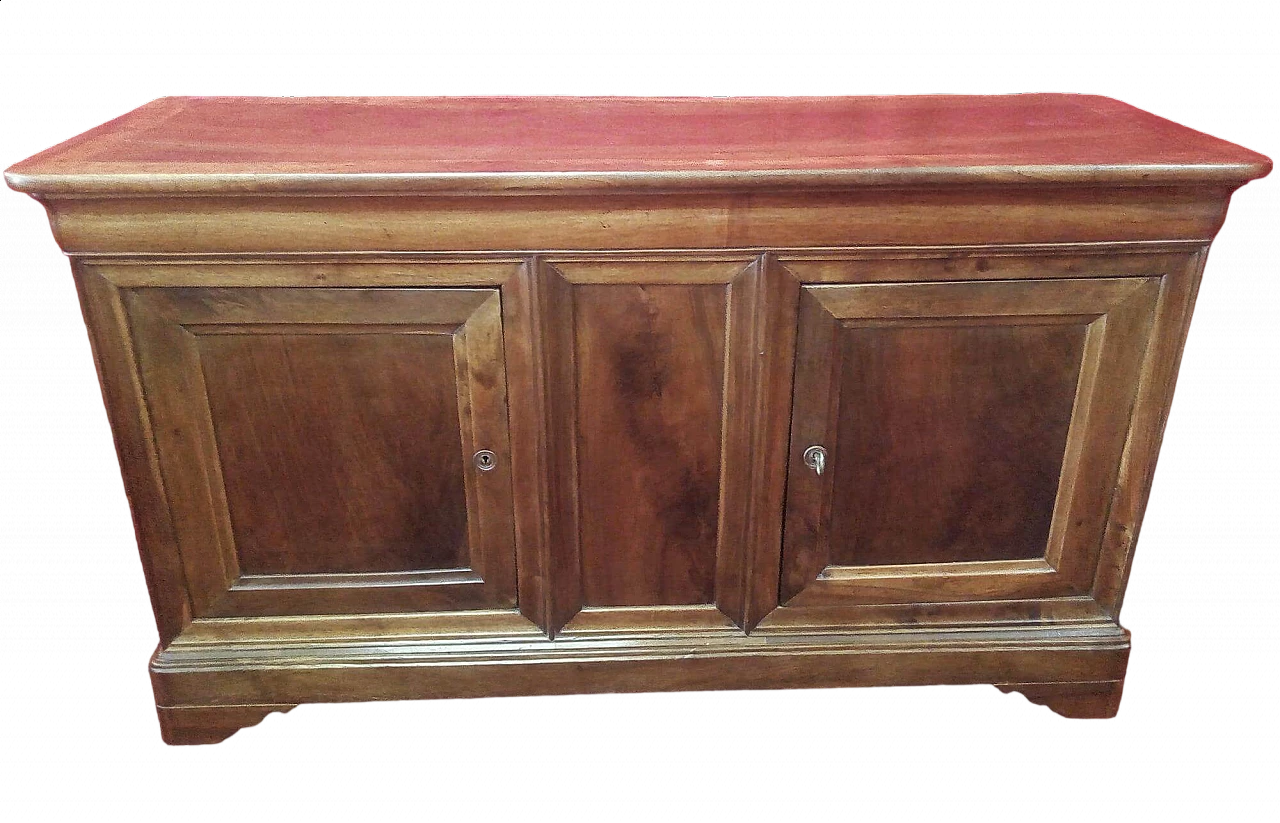 Walnut Louis Philippe sideboard with two doors, mid-19th century 11