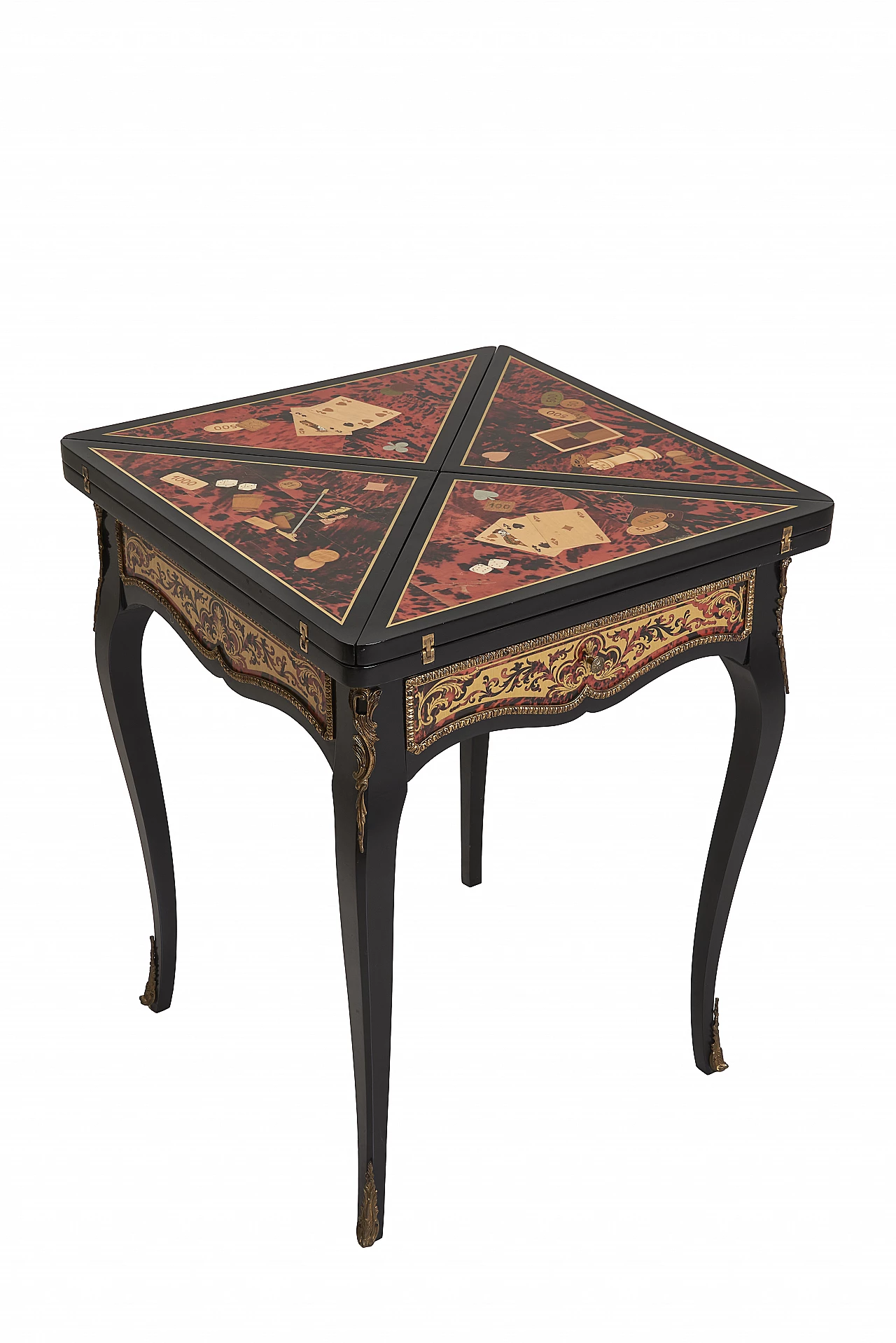 Boulle style game table, 1960s 2